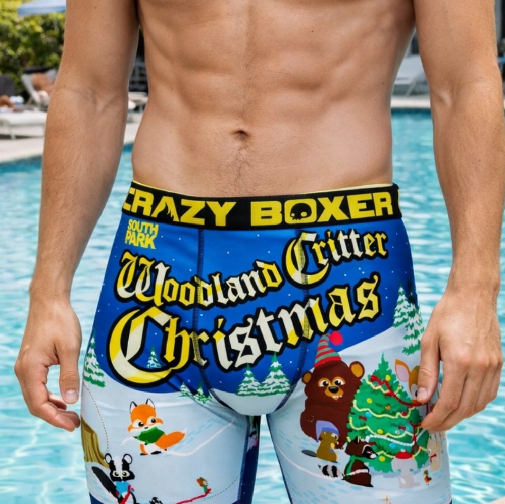 SOUTH PARK CRAZY BOXER Holiday Christmas Boxers Briefs Underwear NEW